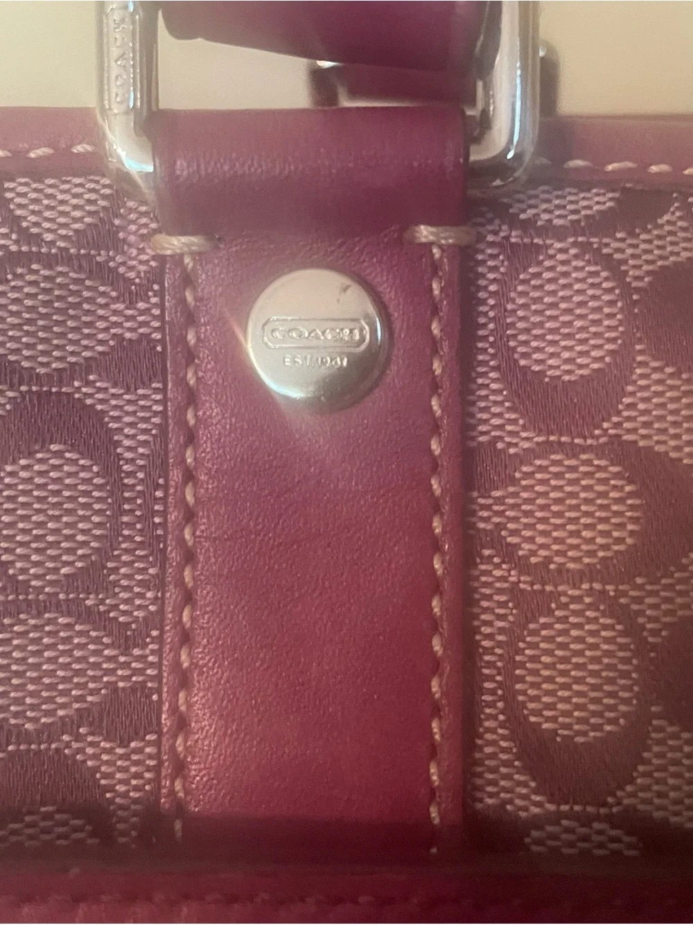 Coach tote featuring